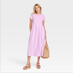 Woman’s Short Sleeve babydoll T-shirt Dress